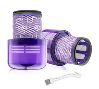 Filtre V11 V15 pour Dyson V11 V15 SV14 SV17 SV22 Absolute Animal Detect Extra Pro Torque Drive Motorhead Aspirateur, Chonphan Filtre de Rechange Lavable V11 avec Brosse de Nettoyage (2 pièces)