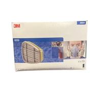 Filtre vapeurs organiques 3M™ 6059, ABEK1 pour séries 6000 et 6500, 4 sachet de 2 pièces par boite.