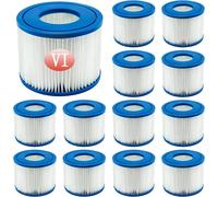 Filtre VI Cartouche pour Bestway Spa, Cartouches Filtrantes Rechange pour Miami Vegas Monaco BW58323, pour Bestway 58239 (8 pièces)