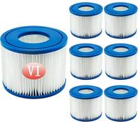 Filtre VI Cartouche pour Bestway Spa,Cartouches Filtrantes Rechange pour Miami Vegas Monaco BW58323,pour Bestway 58239 (6 pièces)