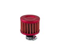 Filtres à air Moteur Filtre à air Universel de Voiture de 12 mm, Couvercle de Tige de soupape de Filtre de reniflard de Carter, Prise d'air Froid Filtre à air Auto(Red)