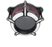 Filtres à air pour motos Convient pour Harley Touring Road King Electra Street Glide 17-23 M8 Softail Fatboy 18-23 Turbine filtre à air admission Filtre à Air Double Couche(Champagne)