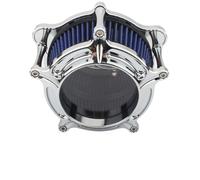 Filtres à air pour motos Convient pour Harley Touring Road King Electra Street Glide 17-23 M8 Softail Fatboy 18-23 Turbine filtre à air admission Filtre à Air Double Couche(Clear)