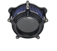 Filtres à air pour motos Convient pour Harley Touring Road King Electra Street Glide 17-23 M8 Softail Fatboy 18-23 Turbine filtre à air admission Filtre à Air Double Couche(Dark Grey)