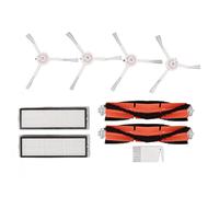 Filtres à Brosse Kit de Peigne Plat Blanc adapté, Kit de Brosse pour Vadrouille Robot Aspirateur pour Mijia 1C pour Dreame pour F9 pour Xiaomi 1T pour Mi Robot Aspirateur