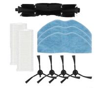 Filtres à brosse principale, serpillères, brosses latérales pour aspirateur EZVIZ RE4 RE4 Plus RE5 RE5 Plus - Pièces de rechange faciles à installer - Nettoyage à sec et humide - Réutilisables et