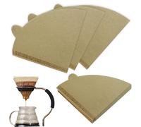 Filtres à café 4 Cone Paper, Filtres à café # 4 Papier de cône Natural Natural non licencié 300pcs 1-2 tasses jetables Verser sur filtre pour la cuisine lisse et propre pour la maison
