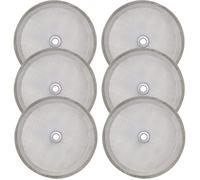 Filtres à café à piston universels 1000 ml (lot de 6), pour cafetière et thé à piston, en acier inoxydable de 10 cm (4 pouces).