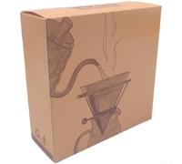 Filtres à café coniques V02 pour 1 à 4 tasses de papier écru (V01) | Convient pour Hario V60, taille 02 pour 1 à 4 tasses, pâte de bois naturel, marron non blanchi, 100 pièces par paquet