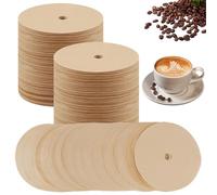 Filtres à café percolateur 300 pièces 3, 75 pouces filtres à café en papier de pâte de bois non blanchi pour percolateurs sûrs et non toxiques avec trou pour les magasins domicile, pot percolateur