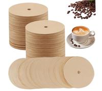 Filtres à café pour percolateur 300 pièces 3, 75 pouces filtres à café en papier de pâte de bois non blanchi pour percolateurs sûrs et non toxiques avec trou pour les magasins domicile