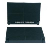 Filtres à charbon ROBLIN pour hotte AHS2FME C00043058 HI463M.1 AHS2AM.ES AHS2AM HAI9 - Lot de 2