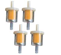 Filtres à Essence de 8 mm - Lot de 4 Filtres à Carburant Transparent pour Moto, Bateau, Quad, Cyclomoteur et Tondeuse à Gazon - Raccord de Filtre à Carburant de Qualité Supérieure