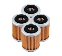 Filtres à huile de moto compatibles avec les modèles XT125 XT200 XT225 XT250T XT350 TT225 TT350 TT600 E R TW200 BW200 BW350 TTR225 TTR230, ensemble de 2 4 6(4 PCS-YELLOW)