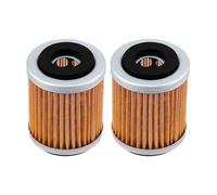 Filtres à huile de moto compatibles avec les modèles XT125 XT200 XT225 XT250T XT350 TT225 TT350 TT600 E R TW200 BW200 BW350 TTR225 TTR230, ensemble de 2 4 6(2 PCS-YELLOW)