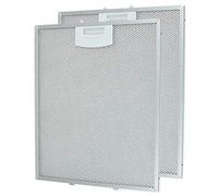 Filtres à mailles métalliques pour extracteur de ventilation SPARES2GO pour évent de hotte Siemens (250 x 310 mm, paquet de 2)