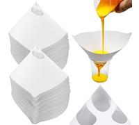 Filtres à Peinture Coniques En Papier Jetables,190pcs Filtre à Peinture,Filtres à Peinture Jetables En Papier,Filtres à Peinture Coniques,Filtre Entonnoir En Silicone,Filtre En Papier Jetable
