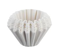 Filtres à service unique - Passe-café de café en forme de bol, dimensionnement de volume de précision avec matériau en pâte à bois brut, consistance infiltrée sans faille, accessoires de brassage