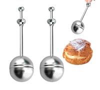 Filtres à Thé - 2 Pièces Filtre en Acier Inoxydable avec Manche,Infuseur à Thé en Métal pour - Pour Café Jus Aliments Maison Bureau Voyage Cuisine Camping Amateurs de