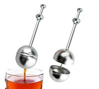 Filtres à thé | 2 pièces Tamis en acier inoxydable avec poignée,Tamis réutilisables pour thé en feuilles | Pour café, nourriture, bureau, voyage, cuisine, camping, amateurs de buveurs