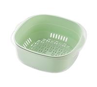 Filtres alimentaires, Panier filtrant, Bol de filtre alimentaire multifonctionnel, Panier de filtre à eau à double couche, Passoire alimentaire pliable, Bol de drainage avec filtre, Bol pe
