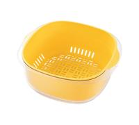 Filtres alimentaires, Panier filtrant, Bol de filtre alimentaire multifonctionnel, Panier de filtre à eau à double couche, Passoire alimentaire pliable, Bol de drainage avec filtre, Bol pe