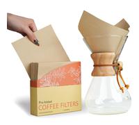 Filtres caf naturels non blanchis pr -pli s Bake Choice - Lot de 50 compatibles avec les cafeti res filtre