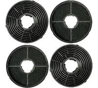 Filtres Carbone Compatibles Avec Respekta MIZ0058, Compatible Avec PKM CF130, 6091H, Compatible Avec Candy 49040890, 35602288, Compatible Avec Les Hottes De Cuisson Sogedis 352C66 (Ensemble de 4)