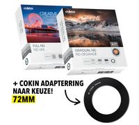 Filtres Cokin Full ND + ND Dégradés + Bague Adaptatrice 72 mm