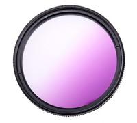 Filtres colorés réglables pour documents,nickel é de couleur rouge,bleu,vert,orange,violet,jaune,accessoires pour appareil photo IL et Nikon - Type Grad violet-72mm