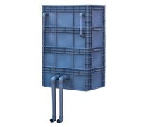 Filtres d'aquarium Boîte de circulation d'eau exte Boîtier de filtre d'aquarium externe avec 2, 3 ou 4 niveaux for le cycle l'eau, rouge, plusieurs tailles(23.62x15.75x35.83in/60x40x91CM)