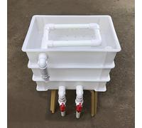 Filtres d'aquarium Boîte de circulation d'eau exte Boîtier de filtre externe à 3 couches for aquariums, étangs et tortues, plusieurs tailles(34.8x24.7x27 cm)