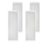 Filtres d'aspirateur Spin Revol Home&Wash Conga 13090, maille efficace de piégeage des particules, fixation simple pour sols hygiéniques, blanc, lot de 4 ou 6 (lot de 4)