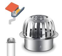 Filtres de Gouttière, Protège-gouttières en Métal, en 304 INOX, Crapaudine de Gouttière, Protection des Tuyaux Contre Les Feuilles, Le BlocageSiphon de Sol de Toit(150mm/5.9in)