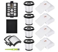 Filtres de rechange IW3611DE pour aspirateur Shark IW3611, IW1611 Detect Pro, 1 filtre HEPA, 1 kit de pré-filtre basique, 4 tasses à poussière, 4 préfiltres en mousse, 2 filtres intérieurs HEPA