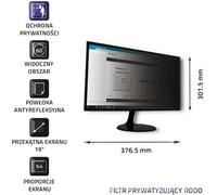 Filtres d'intimité Qoltec 51053 48,3 cm (19")