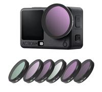 Filtres d'objectif d'appareil photo pour DJI Osmo Action 6, UV/ND8/ND16/ND32/CPL/BLACK MIST 1/4 Macro Filtres pour DJI Osmo Action 6 Accessoires (CPL Black mist1/4 ND8 ND32)