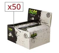 Filtres à Cigarettes JASS Hard Classic Edition - Boîte 50 Carnets x50 Tips (2500 Filtres) - Carton Perforé Taille M (20 mm) | Souple et Résistant - Sans Nicotine ni Tabac