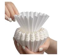 Filtres En Papier À Café De Style Panier 50/100, Papier Filtre Verseur For Machines, 155 × 45 Mm, Compatible Avec Le Goutteur De Café B75 Et Le Goutteur De Panier De 1 À 2 Tasses.(White-10pcs)