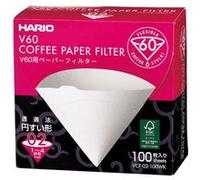 Filtres en papier blanc Hario Misarashi V60-2 Blanc G