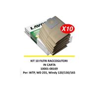 Filtres En Papier LAVOR 10001-08169 Pour WINDY130PF / Windy 165PF (CONF.10