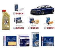 Filtres Entretien Bosch + Huile pour Audi A6 Avant 4F5 3.0 Tdi 176 Kw 240 HP