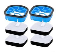 Filtres éponge de rechange et couvercle de réservoir pour Bissell pour SpinWave+ sans fil modèle 376437643 2/4 filtres et 1/2 couvercle (kit de filtre-6 pièces)