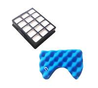 Filtres éponge de Rechange et kit de Filtre HEPA Anti-poussière Compatible avec Les pièces d'aspirateur Samsung DJ97-00492A SC6520 SC6530/40/50/60/70/80/90 (Color : Gray and Blue Filter)