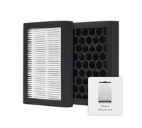 Filtres HEPA et charbon actif Meaco Deluxe 202 - Pack de 3, haute efficacité E11, élimine la poussière, le pollen et les odeurs, compatible avec humidificateur et purificateur d'air