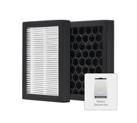 Filtres HEPA et charbon actif Meaco Deluxe 202 - Pack de 3, haute efficacité E11, élimine la poussière, le pollen et les odeurs, compatible avec humidificateur et purificateur d'air