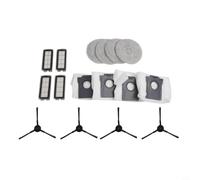 Filtres HEPA et Chiffons Microfibre pour Cecotec pour x50 Filtres(A) | Compatible pour cecotec pour conga pour x50, filtres haute efficacité, brosses latérales, chiffons mop, sacs poussière