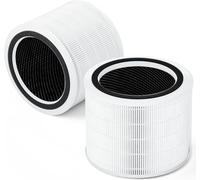 Filtres HEPA pour Levoit Core 200S, Remplacement Core 200S-RF, Lot de 2 avec Charbon Actif, pour Poussière, Odeurs, Pollen