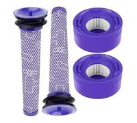 Filtres Lavables Avant Et Arrière For Aspirateur Robot, Compatibles Avec Les Modèles Dyson V7 Et V8. Accessoires De Nettoyage De Rechange.