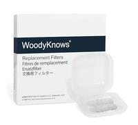 Filtres nasaux WoodyKnows Super-Defense, aide aux allergies saisonnières et à la pollution industrielle, protection dans les transports publics (Narine Ronde, XL, 3 Filtres + 24 Remplacements)